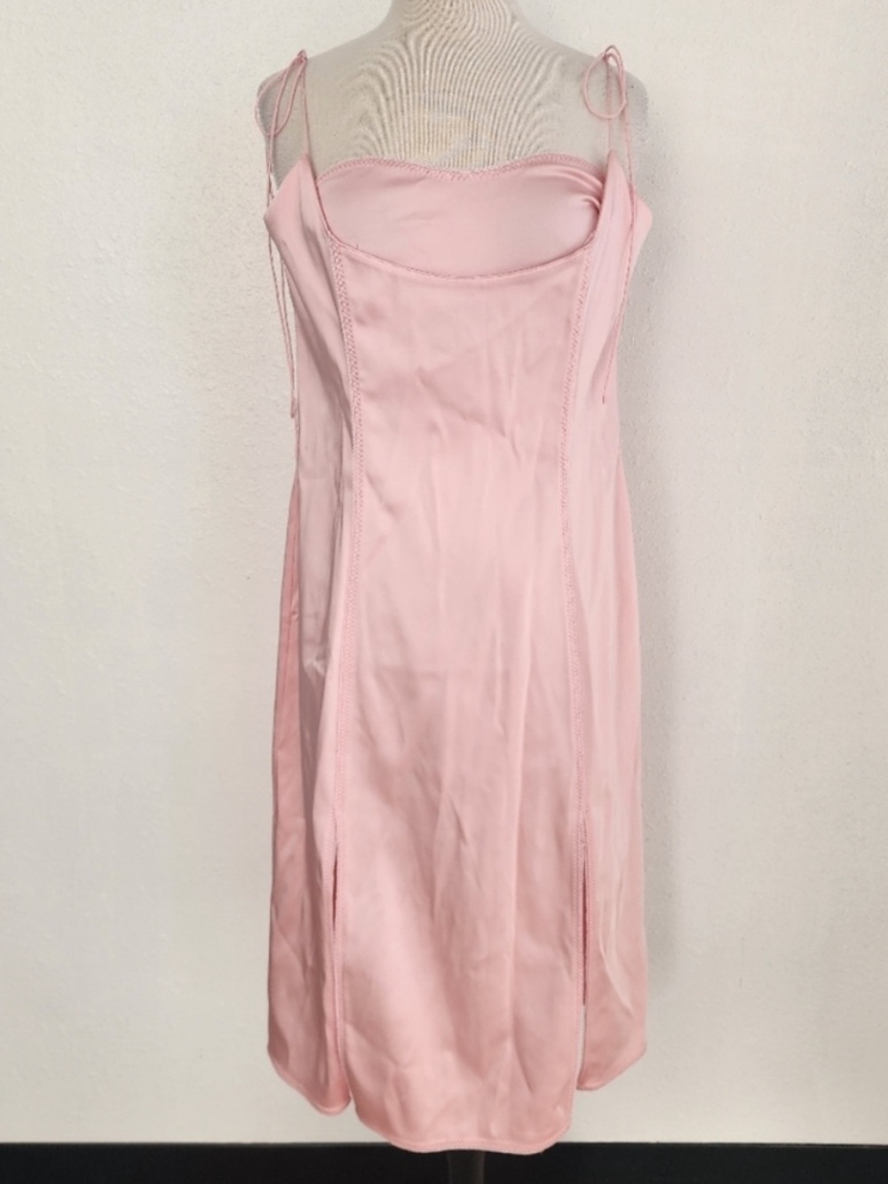 🎀 J. Crew x Anna October Limited Edition Ballet Pink Satin Stretch Pin Up 14 - Picture 6 of 11